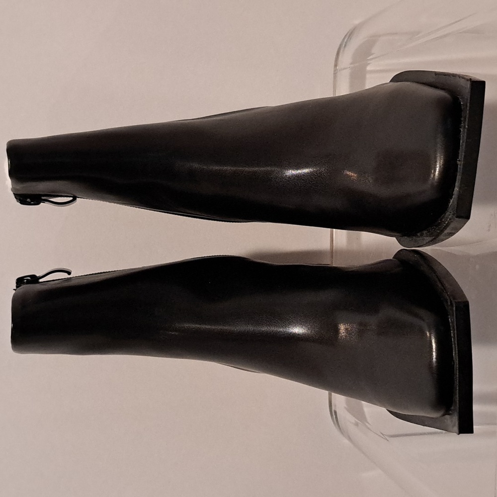 NEW Architect Squared-Off Toe Ankle Boot (Black) - Lattelier - Picture 3 of 10